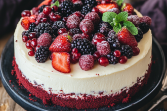 Red Velvet Cheesecake Cake Recipe