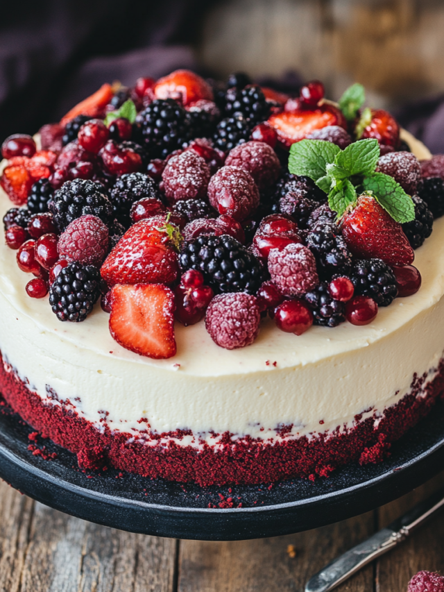 Red Velvet Cheesecake Cake Recipe