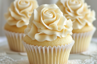 White Wedding Cake Cupcakes Recipe